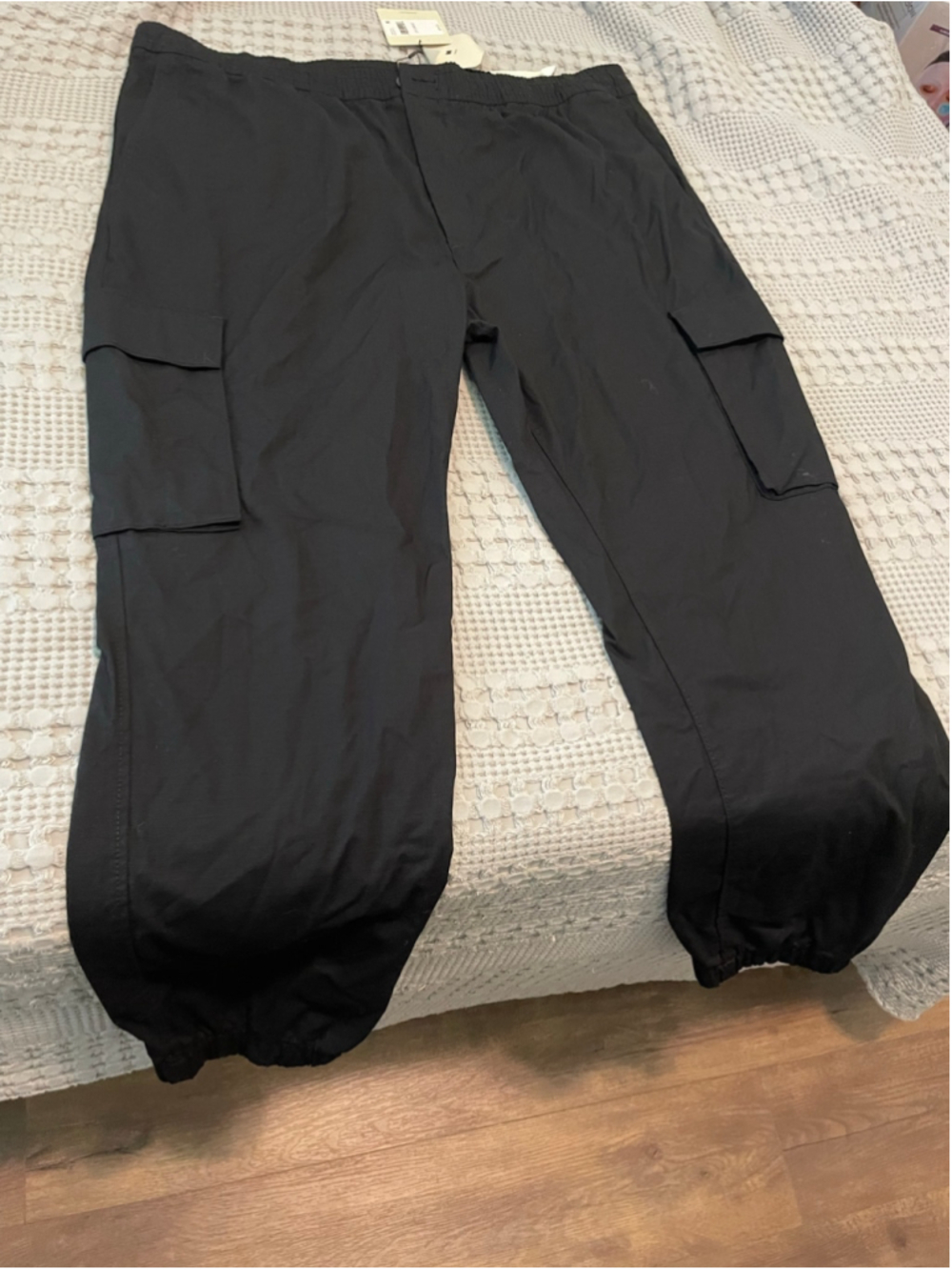 Men's Calvin Klein Cargo Pants Black Size XXL utility technical wear